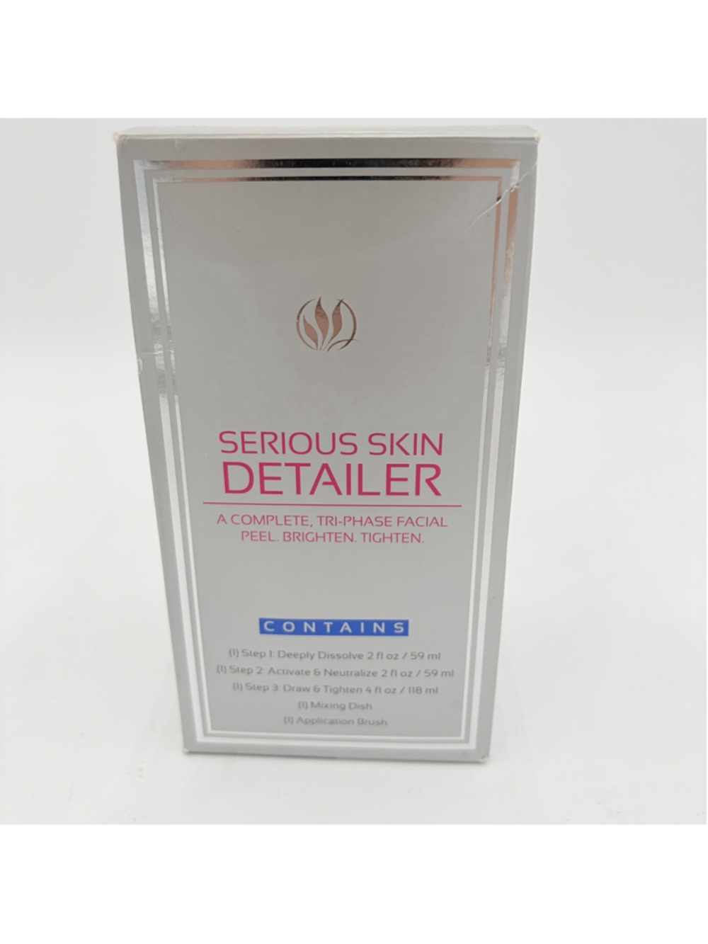 Serious Skin Detailer Tri-Phase Facial Peel Kit 3 Step New